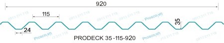 Sàn Deck H35W920 - Sàn Deck PROSCO - Công Ty Cổ Phần Xây Dựng Trường Thịnh